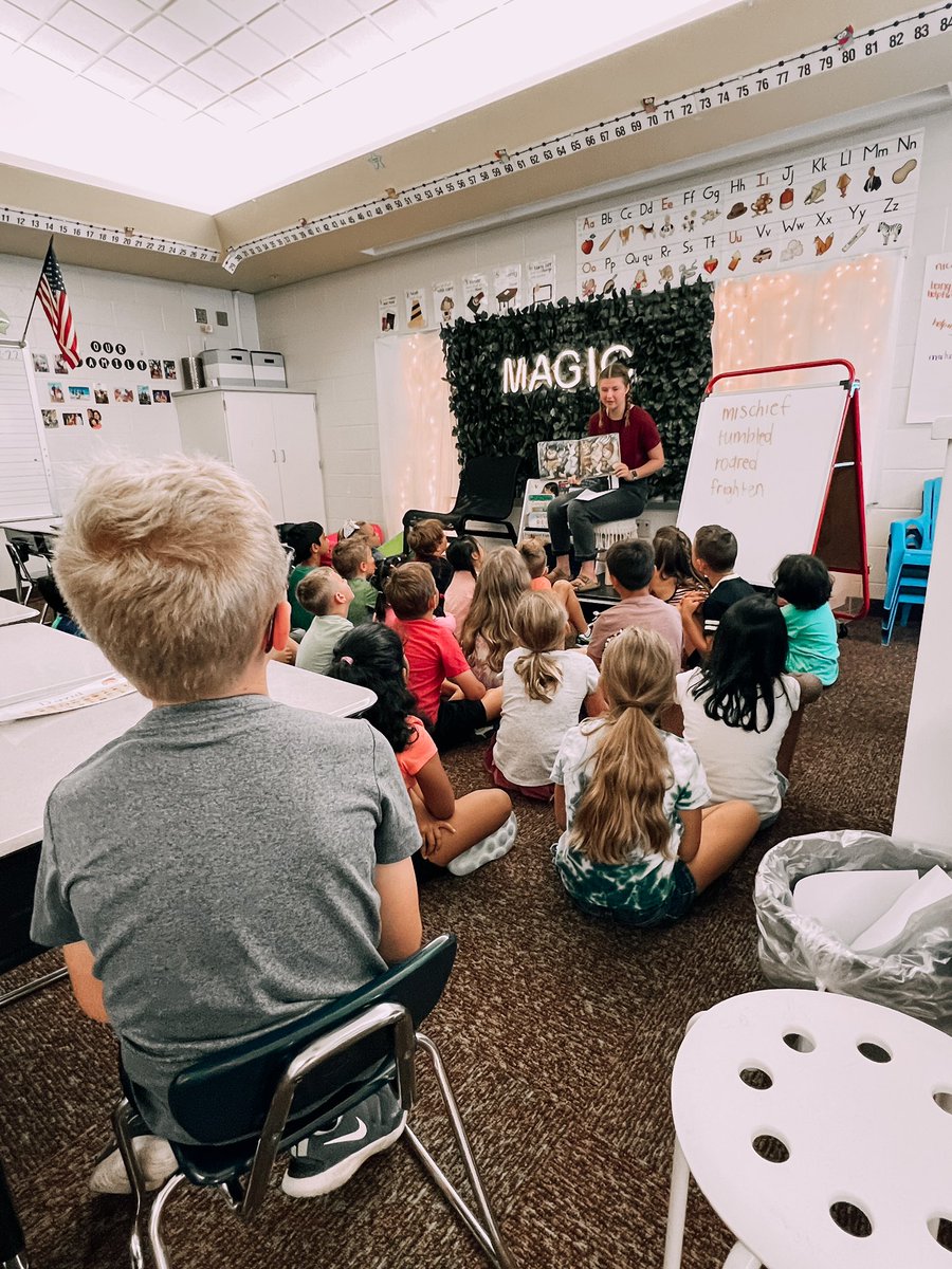 We love having Miss T from <a href="/tayloru/">Taylor University</a> with us this quarter! She’s already doing a great job helping us learn some new vocabulary and work on comprehension too!