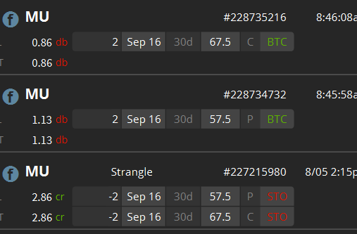 B2_4Ever's tweet photo. closed 2x $MU strangle for $174, 12% ROC in 12 days #tradeSmallTradeOften https://t.co/DyCIxkEsTI