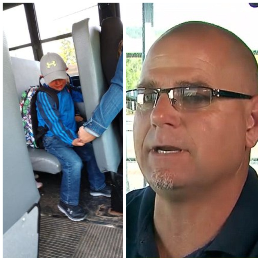 TS_WorldTravel's tweet photo. Un conductor de autobús se fijó en un niño que no dejaba de mirarse los pies, y tuvo el presentimiento de que algo malo estaba ocurriendo.