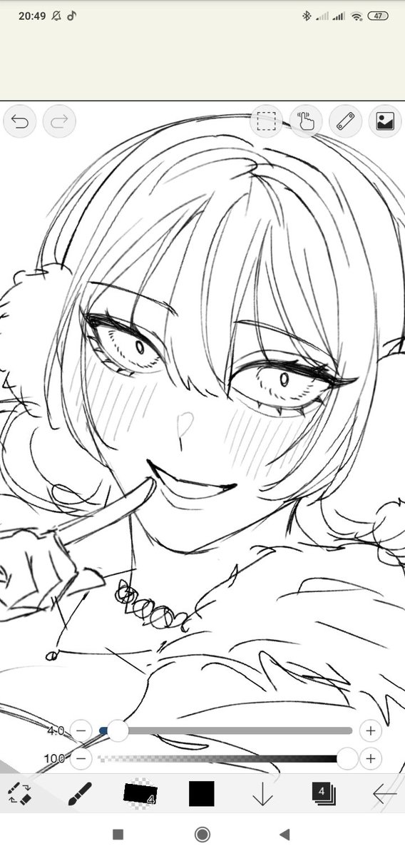 actually drawing my oc/persona for once 👌