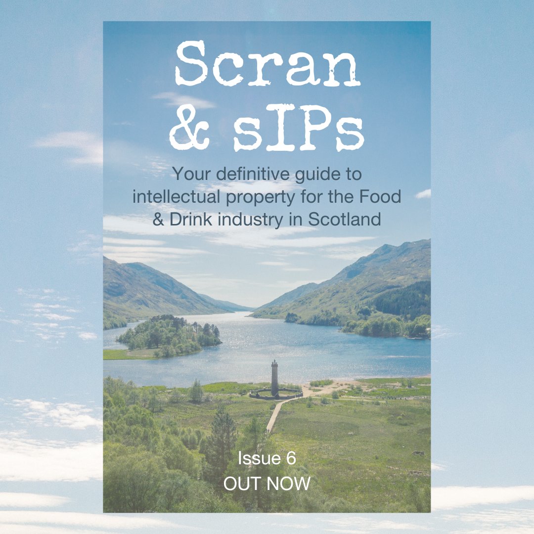 Our #Food &amp; #Drink experts have been busy working on the latest issue of Scran &amp; sIPs - your definitive guide to IP for the Food &amp; Drink industry in #Scotland. Happy reading!

#foodandbeverage #intellectualproperty #trademarks #patents #whisky

bit.ly/3pssu7U