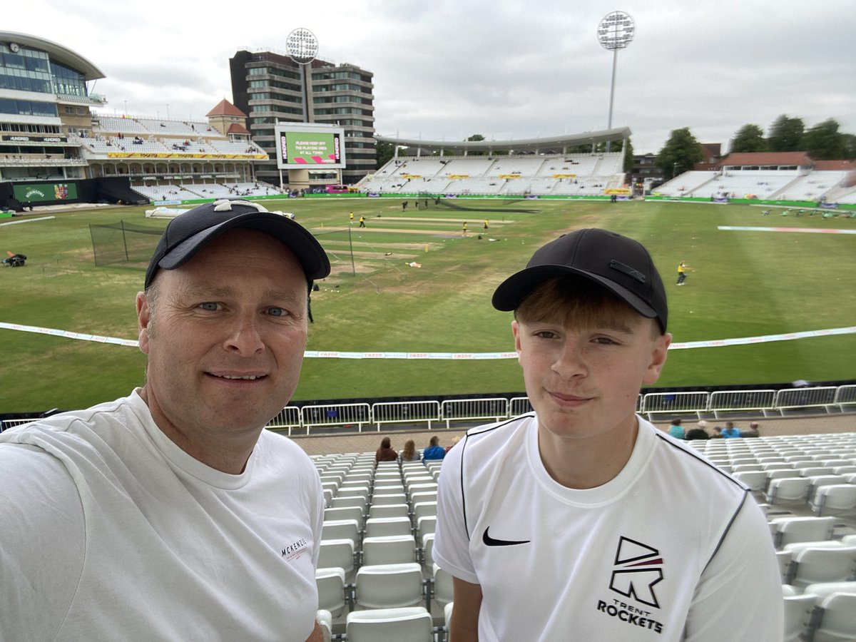 Dave Jennings (@davejen1978) on Twitter photo With the boy at <a href="/TrentBridge/">Notts Outlaws</a> watching the Trent Rockets play the Oval Invincible’s #TheHundred2022 both seeing our first ever cricket match 😀 buzzing 🏏 With the boy at <a href="/TrentBridge/">Notts Outlaws</a> watching the Trent Rockets play the Oval Invincible’s #TheHundred2022 both seeing our first ever cricket match 😀 buzzing 🏏