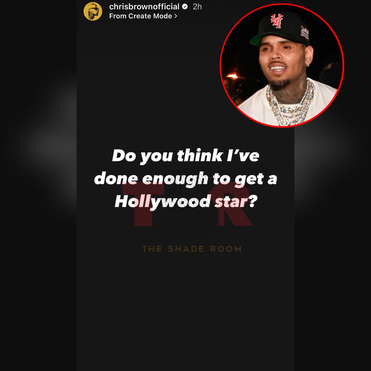 TheShadeRoom's tweet photo. Chris Brown got a question for y’all! Thoughts? (📸: @gettyimages) https://t.co/gI2sOTnMCC