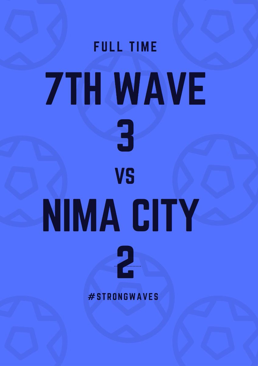 7thWaveFC's tweet photo. ⚽️⚡️| 𝗙𝗨𝗟𝗟 𝗧𝗜𝗠𝗘

We maintained our unbeaten streak… 
✅ 5 Games 
✅ 5 Wins

#StrongWaves #5Star #unbeatable https://t.co/W1sFW9ceiL