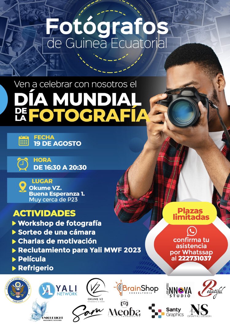 aquilesmensa's tweet photo. Na fo nia bifó yu de cam, sen yu nem we yu nomba. Cam pasam fain wet wì 📸, ol wi go de dé…
@Locosporcultura @OkumeVZ @USEmbassyEG @_BrainShop_ #Beautifull #InnovaStudio #Meoba #NS #santygraphics #UniqueLight @YALI_EG https://t.co/uIHHlNscL7