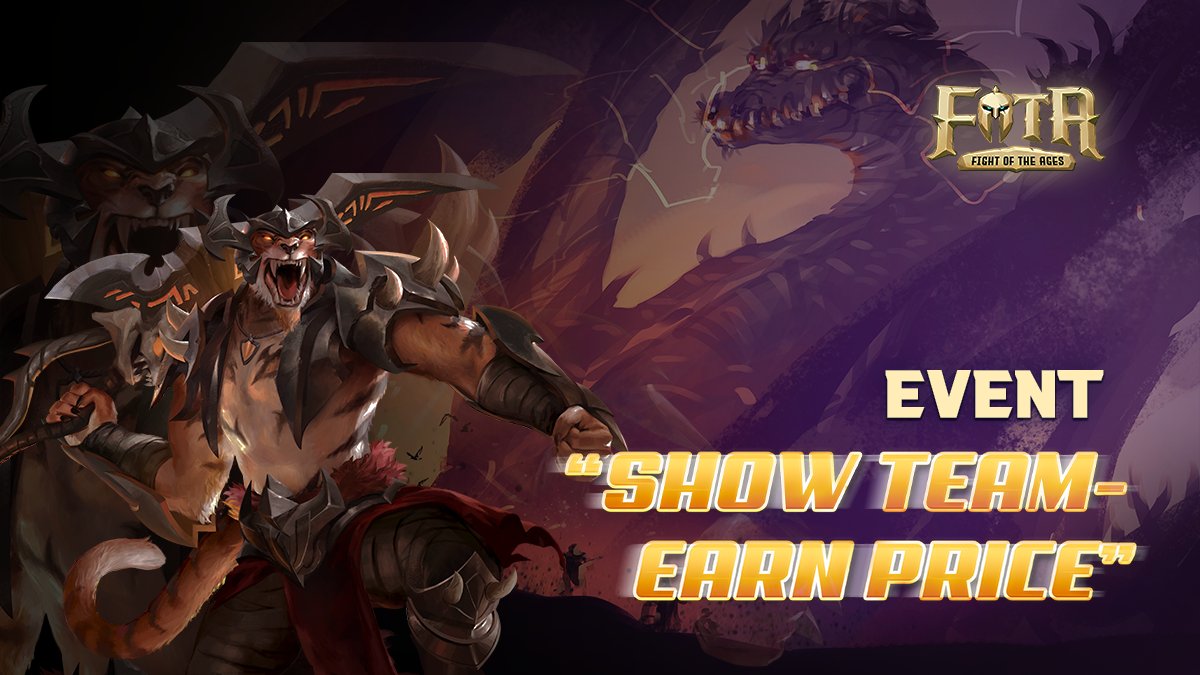 ✨ Earn your new items with just a few clicks away by joining the campaign if you already had 3 Hero NFTs! ✨

🎁 Reward: 50 fastest accounts with the most points will receive an in-game item from 50-100$

👉 More details: t.me/fota_channel/4…

#FOTA #Metaverse #BNB #BNBchain