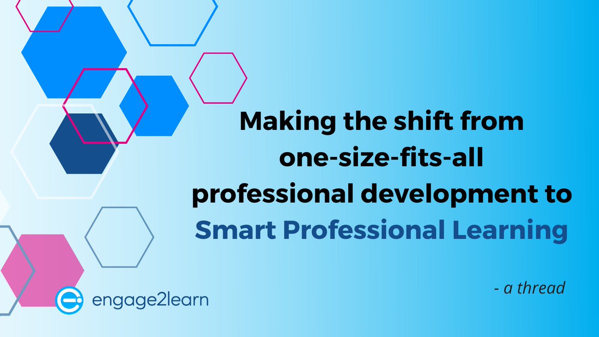 engage_learning's tweet photo. What do we mean when we say - make the shift from one-size-fits-all #PD to Smart Professional Learning?
Let's chat about the need for the pivot & how you can in your district - follow the thread.
#thread #smartprofessionallearning #edchat https://t.co/FD7kcTiSX7