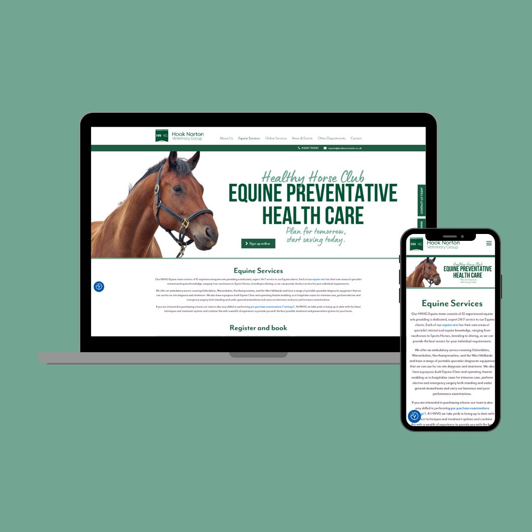 mediastreet's tweet photo. 💻 New Website Wednesday ✨

This week we're featuring @hooknortonveterinarygroup 🐴  A lovely, simplistic looking website that we look forward to maintaining in the future 👉 https://t.co/TUuhX30Csc https://t.co/pFERDTcEta