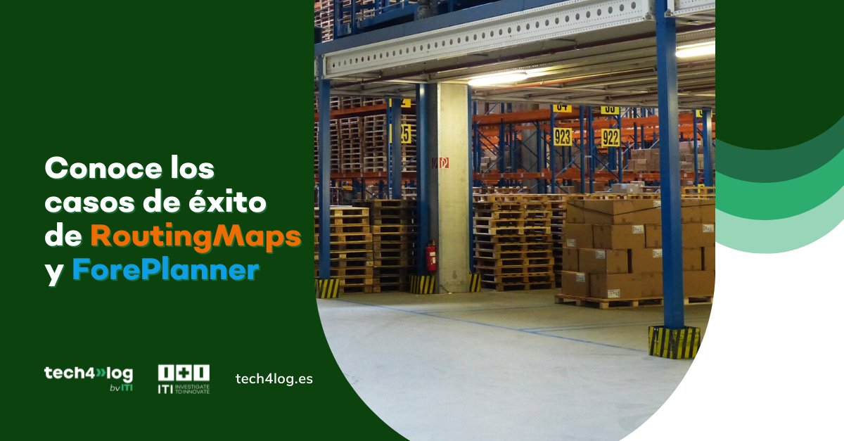 tech4log's tweet photo. ¿Conoces los caso de éxito de #ForePlanner y #RoutingMaps?
Empresas y organizaciones han podido mejorar su #optimización y su #logística gracias a estas soluciones de software de @ITI_TIC.
🔹 #ForePlanner 🔗 https://t.co/tFY9YKXAJH
🔸 #RoutingMaps 🔗 https://t.co/VZt26NlAnB https://t.co/LyyjF6xxpU