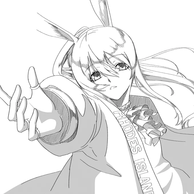 アーミヤ
#アークナイツ版深夜の真剣お絵かき60分一本勝負 
#アークナイツ  #明日方舟 