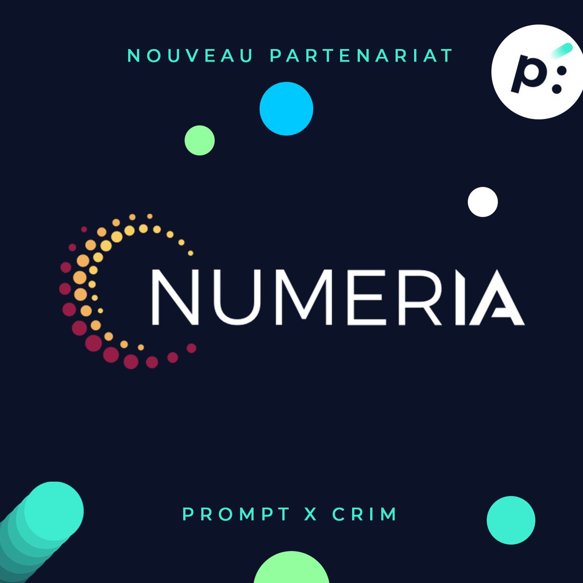 Prompt_Innov's tweet photo. Prompt est partenaire du nouveau programme NUMERIA propulsé par le @CRIM_ca . Objectif du programme: permettre aux organisations québécoises de bénéficier d'un accompagnement personnalisé selon leurs besoins en intelligence artificielle👉https://t.co/W6LrXPcCXK

#ia #partenariat https://t.co/ZY0EvjExMY