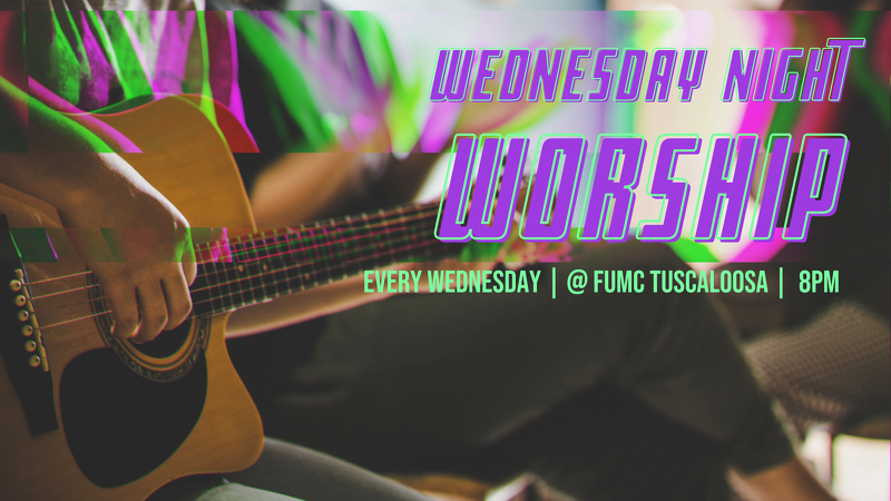 Need a midweek boost? Join us tonight and every Wednesday night at 8pm, join Bama Wesley for a powerful night of worship at FUMC Tuscaloosa. #ua #wow22 #rolltide #ua26

bamawesley.org/news/wednesday…