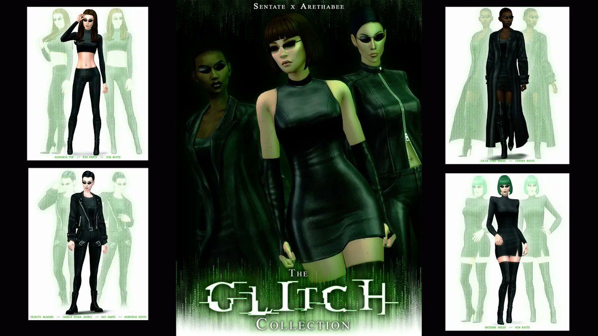 Simlish4's tweet photo. 「 DESCARGAS 」
Con esta increíble colección de #Sentate y #Arethabee podrás sacar a tus Sims de la Matrix con looks de cuero muy modernos 💚🖤
#CCShopping —Simssunny
👇DESCARGA👇
https://t.co/sVXIY61Ca9 https://t.co/LsxTcLJFMS