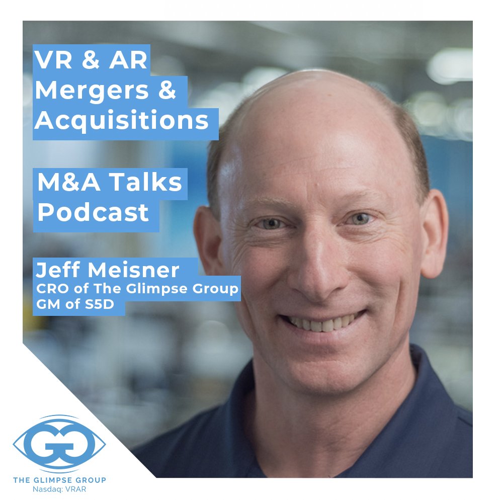 GlimpseGroup's tweet photo. "We knew we wanted to join forces." Jeff Meisner, GM of @Sector5digital and CRO of The Glimpse Group, sat down with the M&amp;A Talk Podcast to discuss the immersive tech sector and S5D's acquisition by Glimpse.

https://t.co/fw0al30pvs

$VRAR #VR #innovation #metaverse #technology https://t.co/cWbtDgegXI