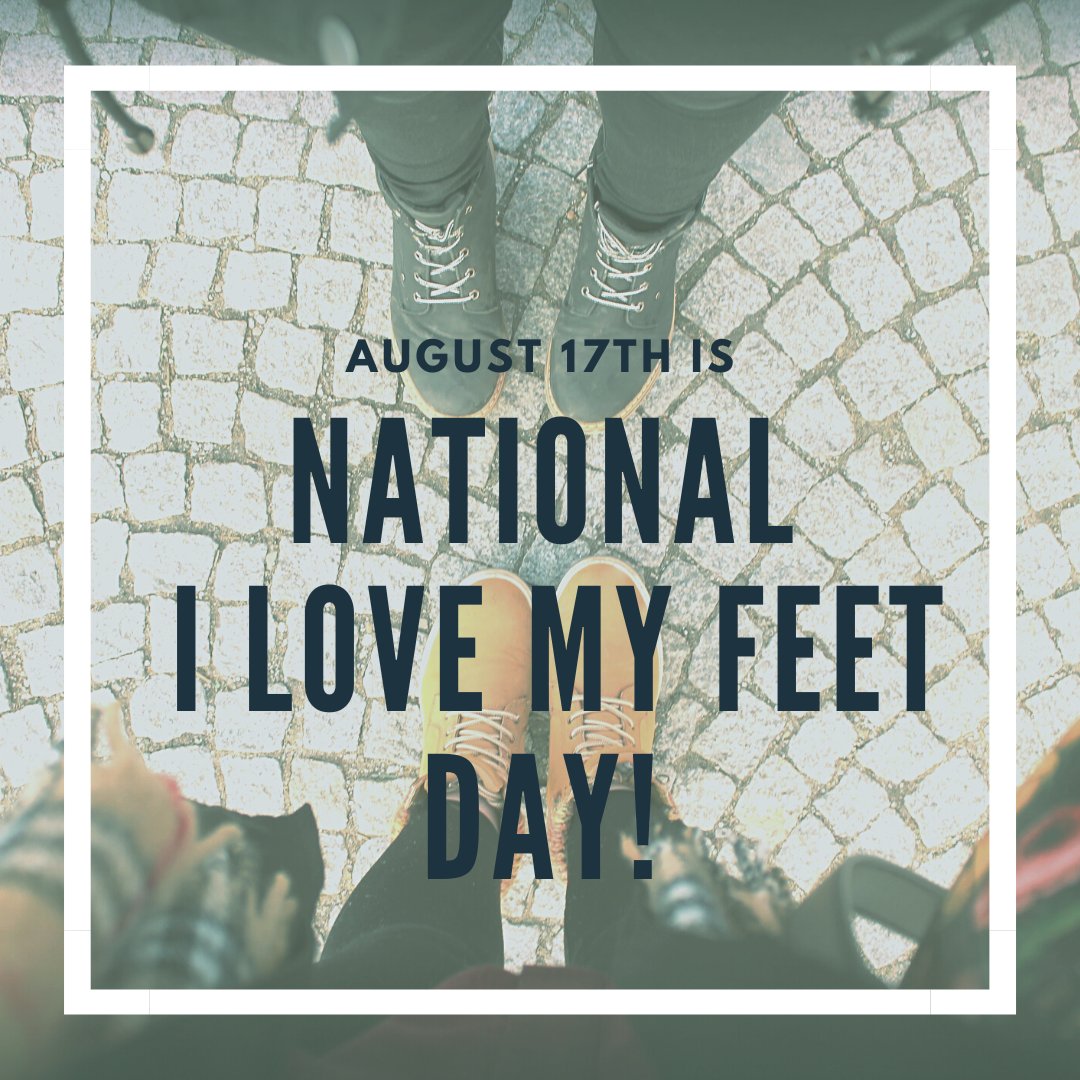 cfpm_canada's tweet photo. Happy National #ILoveMyFeetDay! This is a day to appreciate how valuable our feet are, to practice good foot care, and to pamper our feet!
#CFPM #podiatry #chiropody https://t.co/bBR709nOh7