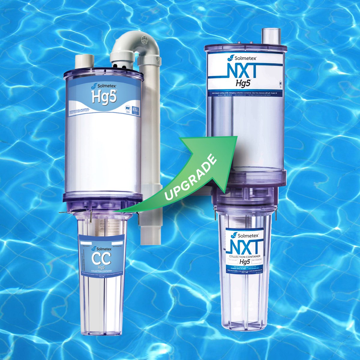Upgrade your entire system for the cost of a collection container! 
New system includes both the upper chamber and an NXT Hg5 Collection Container.
Special Offer for Existing US Hg5 Legacy Customers ONLY.
solmetex.com/product-catego…