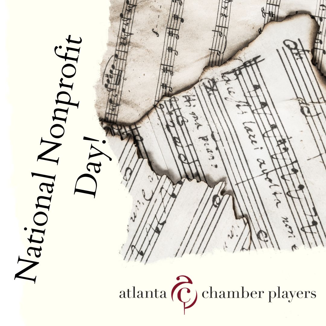 Happy National Nonprofit Day!

Consider volunteering, making a donation or just sharing our posts in celebration of today!

atlantachamberplayers.com

#nationalnonprofitday #nonprofits #linkinbio #nationalnonprofitday2022 #volunteer #donate