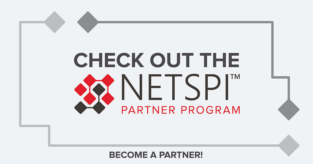 NetSPI's tweet photo. 🎉 We just launched the NetSPI Partner Program to equip channel and #tech partners globally with #pentesting tools, services, and talents! Read the announcement: https://t.co/1DAl98g4Tj. https://t.co/g9QV9ZZTjI