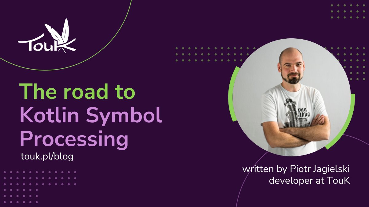 Nussknacker Dev (@nussknacker_dev) on Twitter photo Interested in #Kotlin Symbol Processing? Check out our newest blog post written by <a href="/pjagielski/">Piotr Jagielski</a>
touk.pl/blog/2022/08/1…
#knowledgeispower #coding Interested in #Kotlin Symbol Processing? Check out our newest blog post written by <a href="/pjagielski/">Piotr Jagielski</a>
touk.pl/blog/2022/08/1…
#knowledgeispower #coding