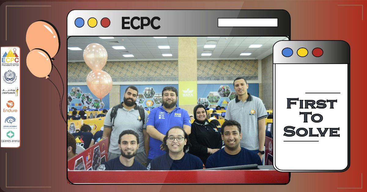 EcpcContest's tweet photo. First Submission💓
Congratulations team "The 1% of the 1%" from CU-FE University🤩The first to solve problem "L"
#ECPC #ecpc #ECPC2022 #ACPC #ecpca #ecpc2022 #acpc #acpcnews #ACPC2022 #acpc2022 https://t.co/ZZvRRhglm6