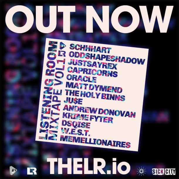 TheListenRoom's tweet photo. In collaboration with @Fre5hMusic  &amp; @SickCity7 and 13 very talented Artists! @SchhhArt @MGBedford @iJUSTSAYREX @capricornsfuzz @MDymend @theholybinns @KydJuse @rc_1137 @dsqise @TheJDIRecords @memellionaires 
Mint for 36 ADA here https://t.co/3EvVbjXp76 https://t.co/br8xgoSqxH