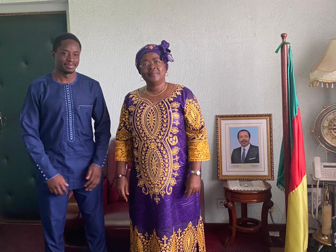 2) Nous avons ensemble évoqué le rôle que le #MINPOSTEL pourra jouer dans la mise en œuvre  des nombreux projets porteurs pour son pays le Cameroun