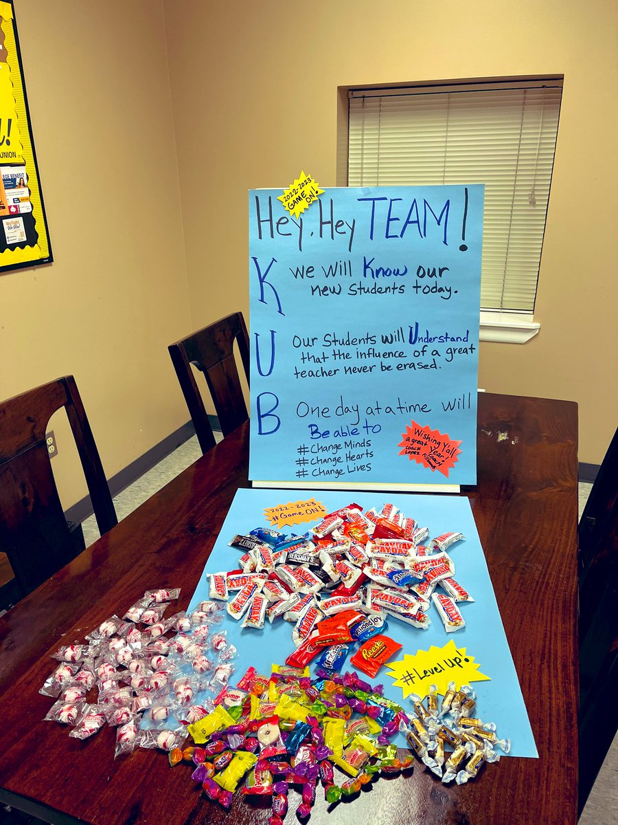 LopezNimsay's tweet photo. A little sweet Surprise for our amazing @Carter_AISD Staff. We sincerely appreciate all of you. Happy first day of school. From @LopezNimsay and Coach Fillbrandt. #Aldineisd #GameOn #LevelUpUp! #AldineConnected https://t.co/aroZdzMljv