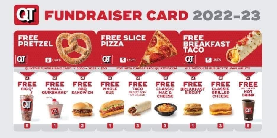 ONHSVolleyball's tweet photo. ON volleyball is selling QT cards to help support our athletes this season. If you would like to purchase one, they are $20 each with half of that coming back to our team. Reach out to Coach Eick nteick@olatheschools.org or a volleyball athlete to purchase one today! https://t.co/KhScli87Wg