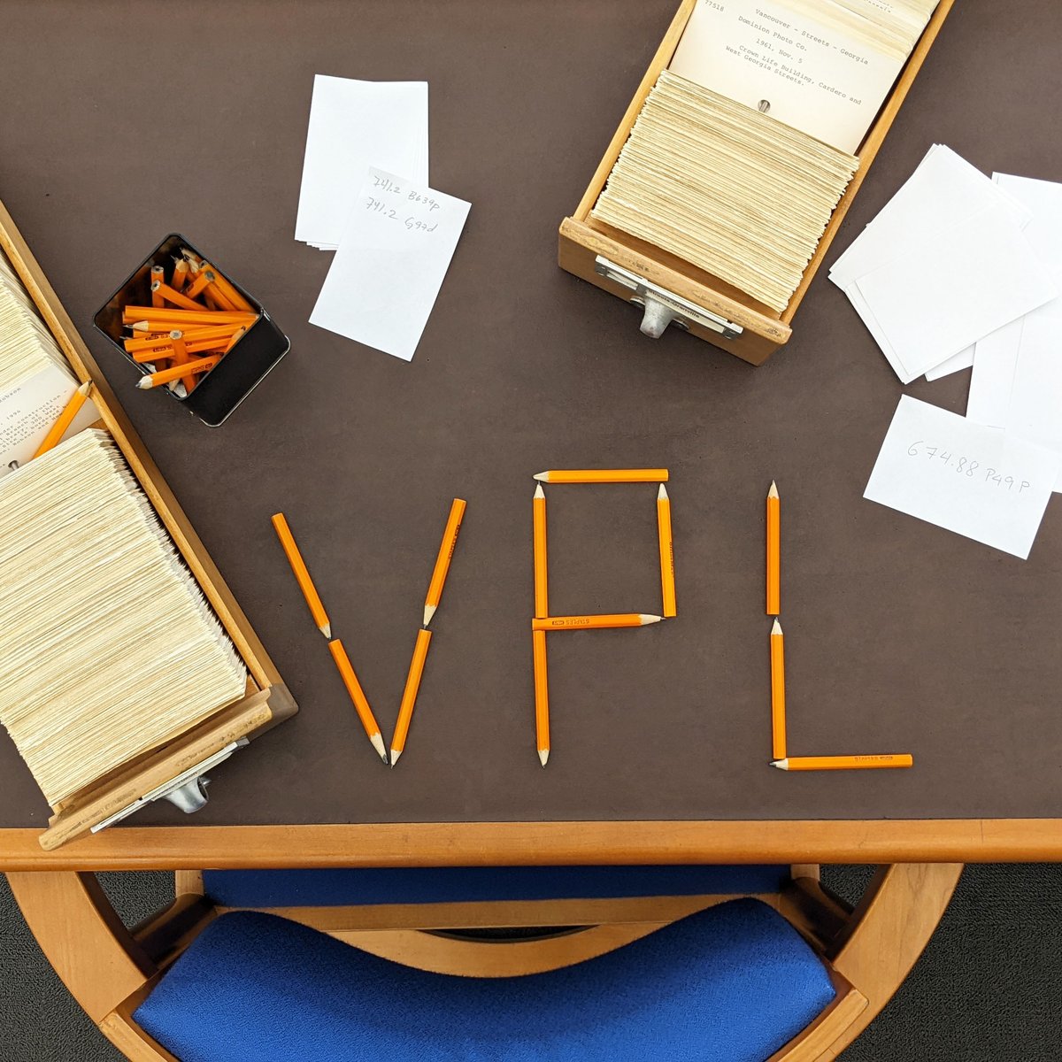 VPL's tweet photo. Mark your calendars! It’s National No.2 Pencil Day and we definitely see the point of commemorating the library’s love of our golf pencils! (HB No.2s) We hope this draws you in… ✏✨

#StaySharp #PencilVPLIn https://t.co/LrygfLA6L6