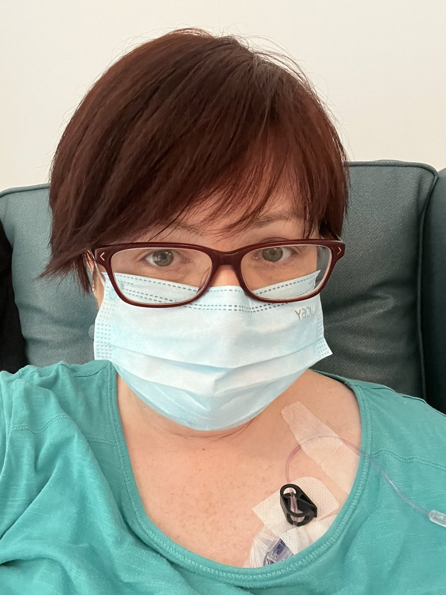 So it’s #herceptin and #pertuzumab treatment 125 and it’s confirmed this is my last. Sadly I have a new mediastinal node which is growing so next treatment will be change to #kadcyla. I have been so lucky to get 7.5yrs on this treatment #breastcancer #stage4 #lungmets