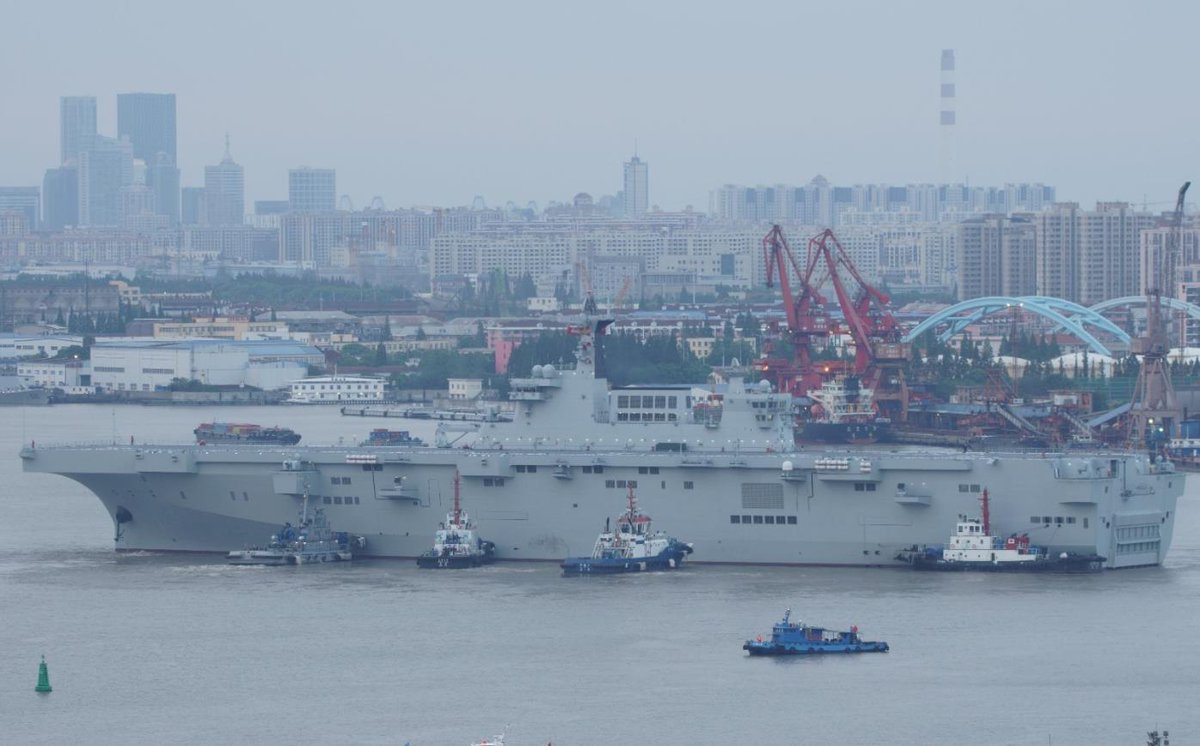louischeung_hk's tweet image. Latest images of 3rd Type 075 LHD. Looks like it is about to enter service. 😎