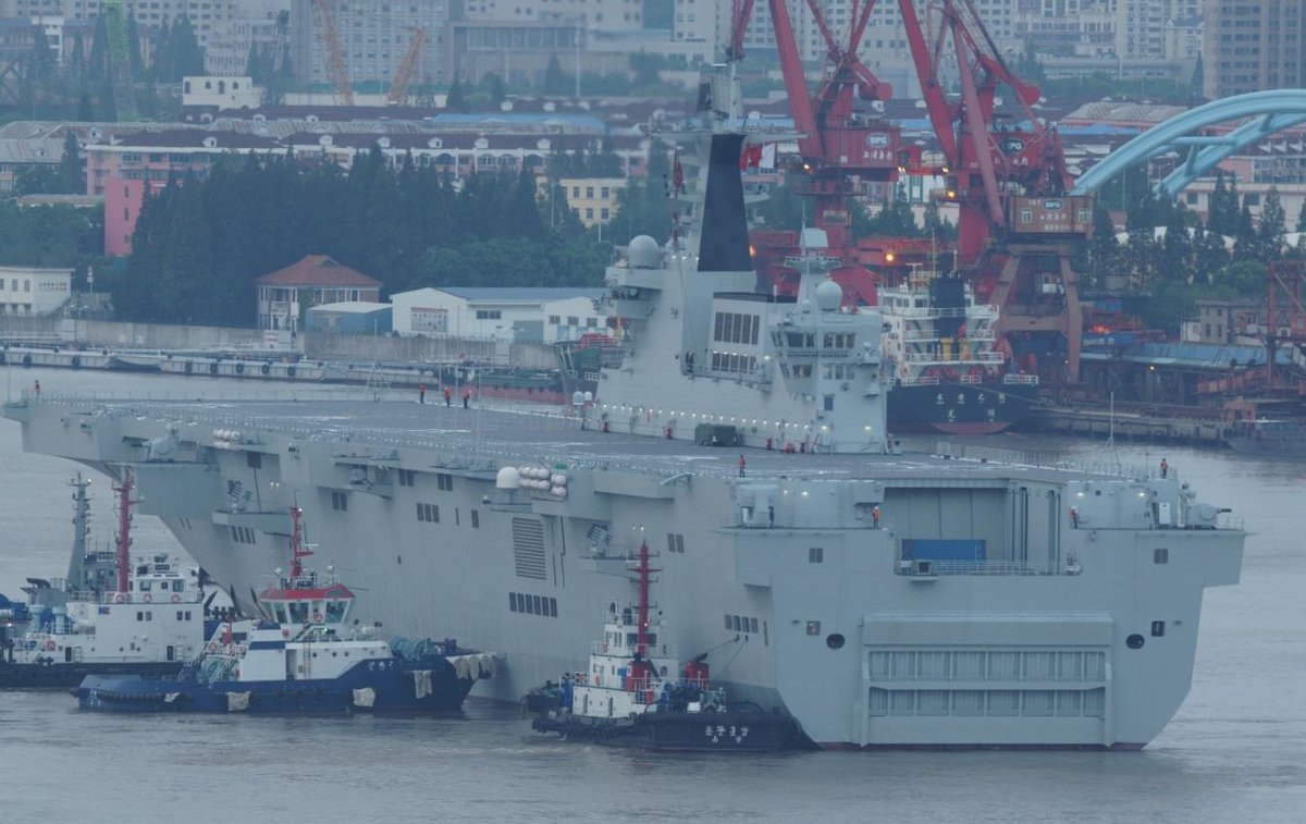 louischeung_hk's tweet image. Latest images of 3rd Type 075 LHD. Looks like it is about to enter service. 😎