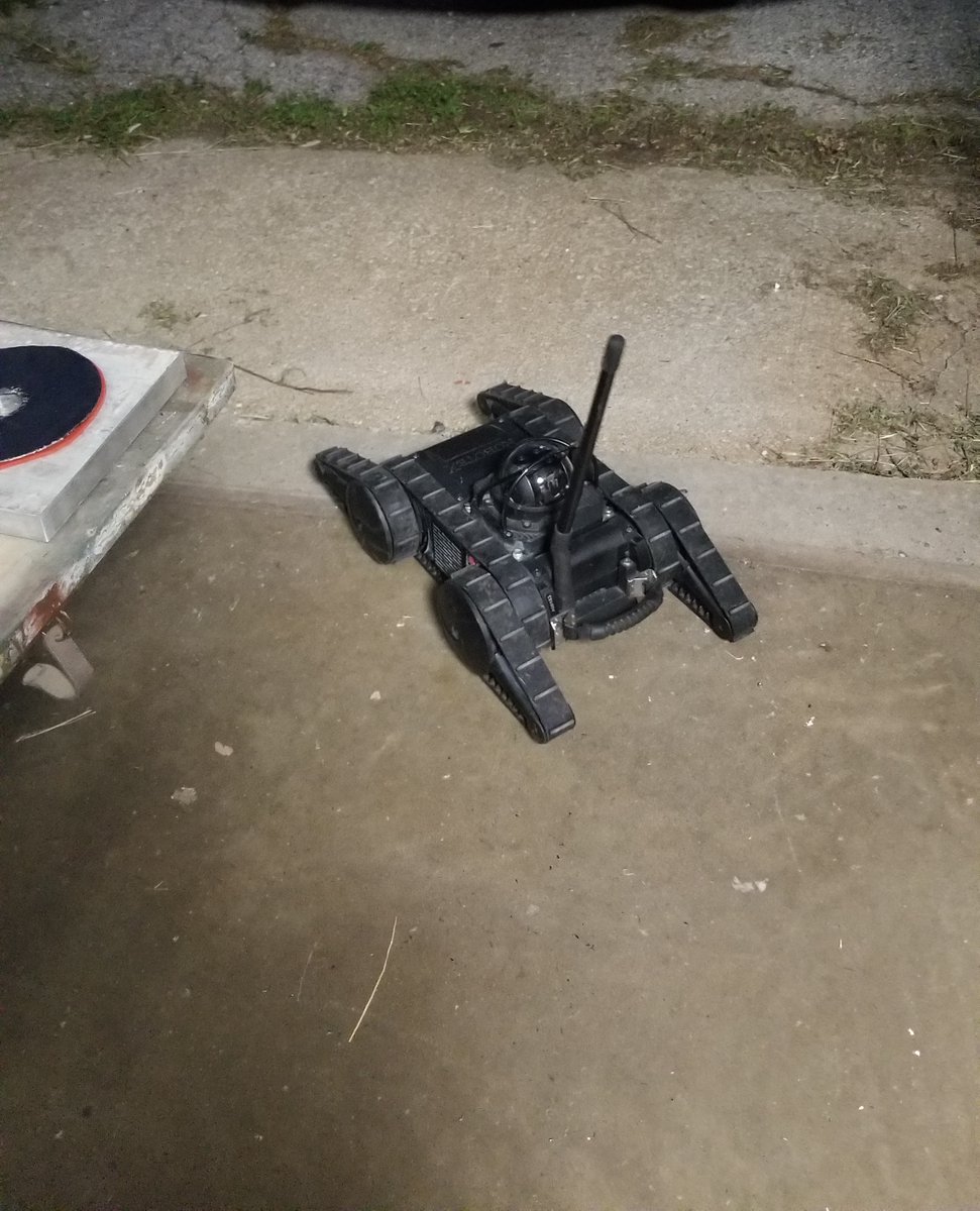 comogadgetworks's tweet photo. Do any CGW members remember playing with this police robot? 3 years ago! #makerspace #columbiamo https://t.co/qZI5NKU1lj