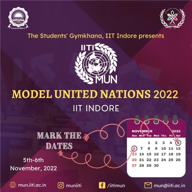 mun_iiti's tweet photo. MUN IITI is here!!!!!

So We Bring you all one of the most prestigious events from the yearlong event list of IITI’s community, Model United Nations, IITI !

New year 🎆, Newer ideas, this year is gonna be more significant than ever with heated debates and passionate delegates✨. https://t.co/7AYhHwlcfA
