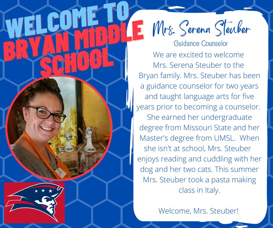 Bryan Middle School (@bryanmiddlefhsd) on Twitter photo Please join us in welcoming these new Patriots to the <a href="/BryanMiddleFHSD/">Bryan Middle School</a> Family! Welcome to Bryan! Please join us in welcoming these new Patriots to the <a href="/BryanMiddleFHSD/">Bryan Middle School</a> Family! Welcome to Bryan!