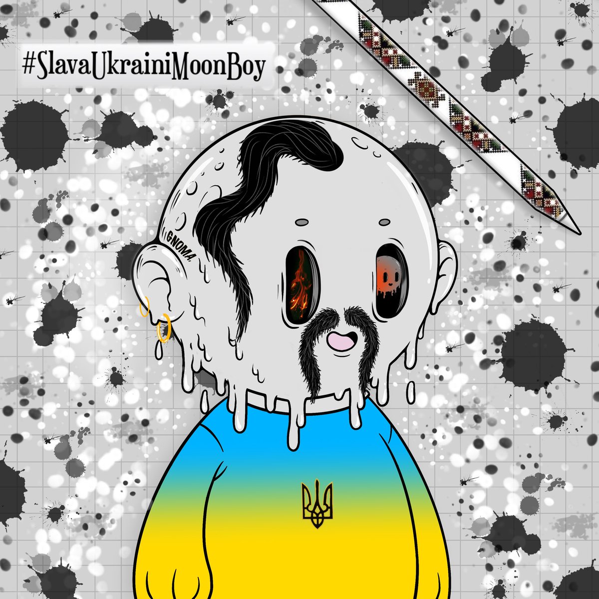 Gnoma_Art's tweet photo. Check out my artwork @meltingmoonboy                             

This is Kozak, An ancient Moonboy that represent my country glory and freedom. 

#staymelty #BuildAMoonboy #MyMoonboy #SlavaUkraini #GloryToUkraine #Cardano #NFTCommunity #NFTs #ADA #CNFTs #NFTartist https://t.co/67UiUs9d62