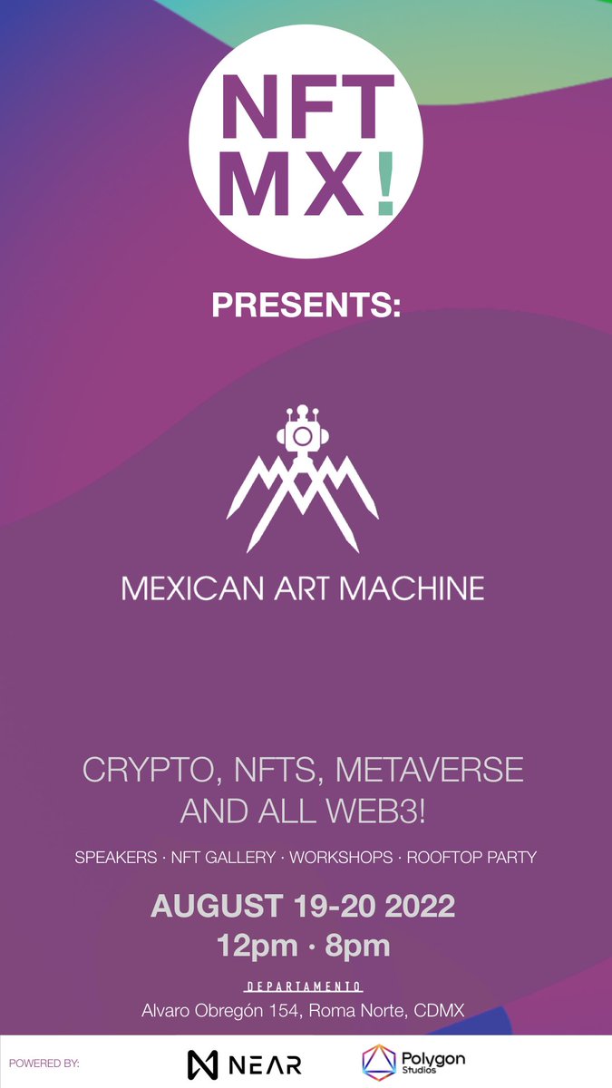 MAM_nfts's tweet photo. See you there!! @NFTMX__ #nftmx https://t.co/lXZHN0SUAZ