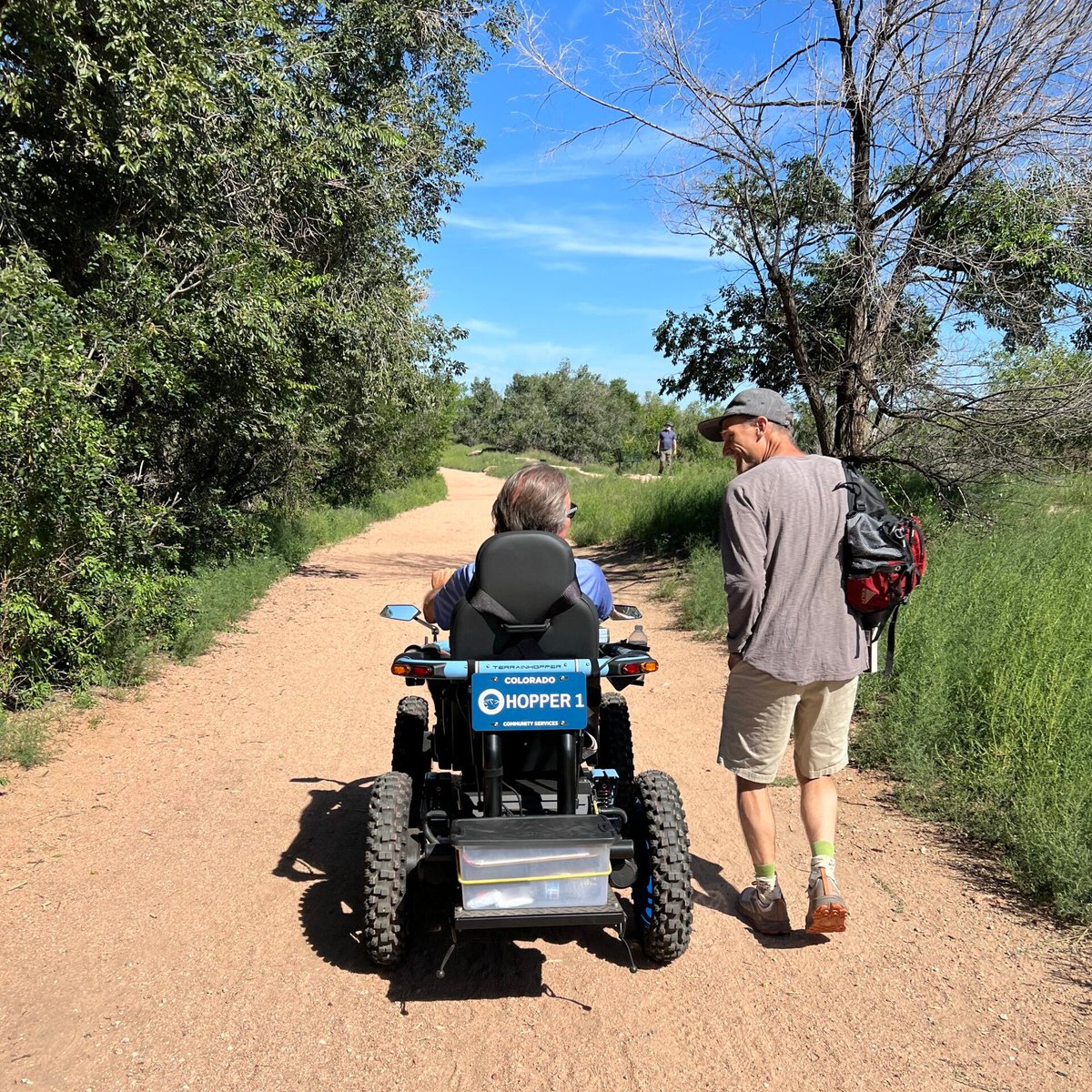 TerrainHopperUS's tweet photo. Congratulations El Paso County Colorado's New Trailability Progam.

#allterrainwheelchair #offroadwheelchair #adaptiveadventures #adaptiveequipment #adaptiverecreation #adaptivehiking #adaptivecamping #wheelchairlife #wheelchairhiking #beachwheelchair  #elpasocounty https://t.co/BLAGf76aRs