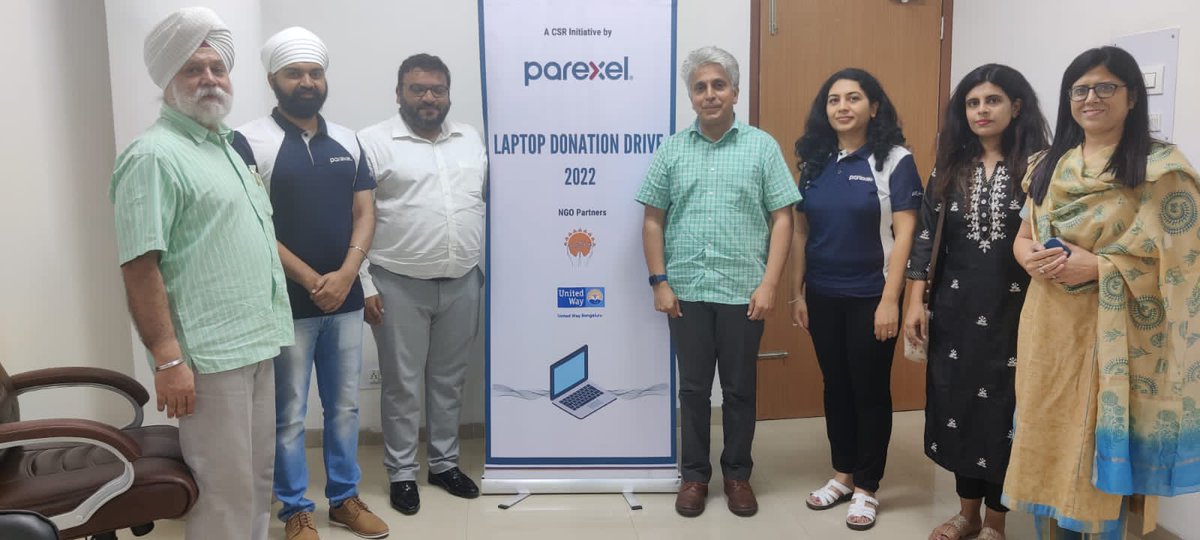SchoolEduChd's tweet photo. @chdgovtschools thanks @parexel and @UWBe for donating 102 laptops to our schools. #tech2students https://t.co/EydGPJRfpS