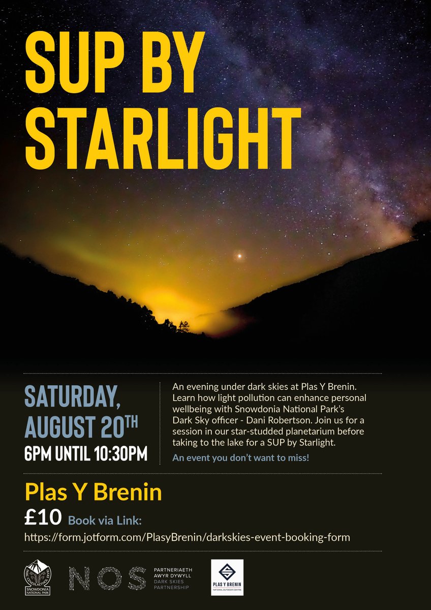 A night under the stars at Plas Y Brenin ✨ Join us to learn how reducing light pollution positively impacts your health and wellbeing with Snowdonia National Park’s Dark Sky Officer - Dani Robertson 🌌 Book👇 pyb.co.uk/embarkonastarr… @PlasyBrenin @visitsnowdonia @IDADarkSky