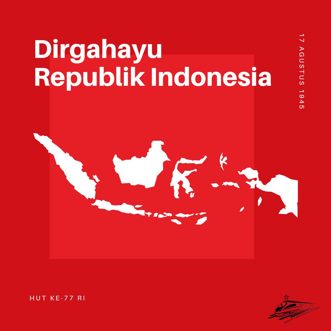 argofc_'s tweet photo. Dirgahayu Republik Indonesia 🇮🇩
Pulih Lebih Cepat, Bangkit Lebih Kuat
.
#HUTRI77 #Argo #ArgoFC https://t.co/EGAoGnszml