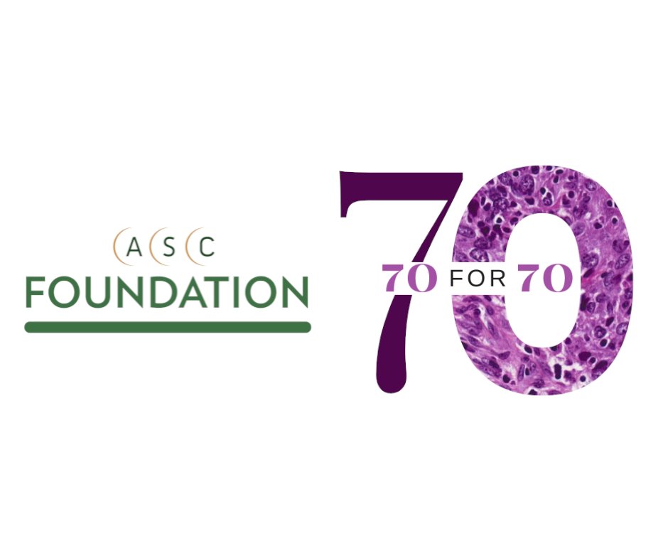 cytopathology's tweet photo. In honor of the American Society of Cytopathology's 70th Anniversary, please contribute to the ASC Foundation and help us reach our goal of 70% member participation.
https://t.co/GZZDSFse18
#ASCFoundation #savinglivesonecellatatime #cyto #cytopath
https://t.co/7b4ZJQPGFO https://t.co/6rW4YDgdS7