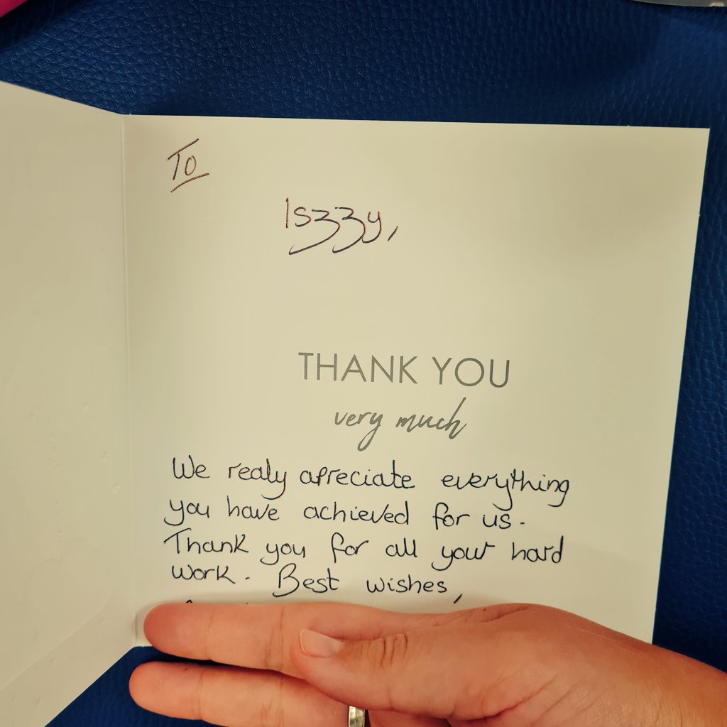 What a Wednesday treat from people I've been working with! 😍 Totally no need, but absolutely appreciated [had permission to post] 🧡