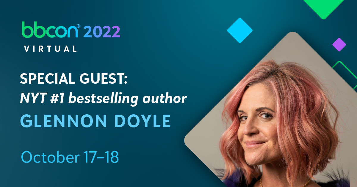 blackbaud's tweet photo. 📢BIG NEWS! We're thrilled to announce that @GlennonDoyle—the #1 New York Times bestselling author of Untamed and Love Warrior—will join us for a special keynote conversation at #bbcon 2022 Virtual. Don't miss it! 

Register for free: https://t.co/uKDj2SqGOB https://t.co/dnrsUqM6QT