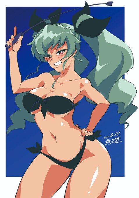 アンチョビ総帥と90年代アニメ塗りの相性は抜群。
胴長にして腰に角度をつけるとキムタカ感が…出ているといいなあ。 