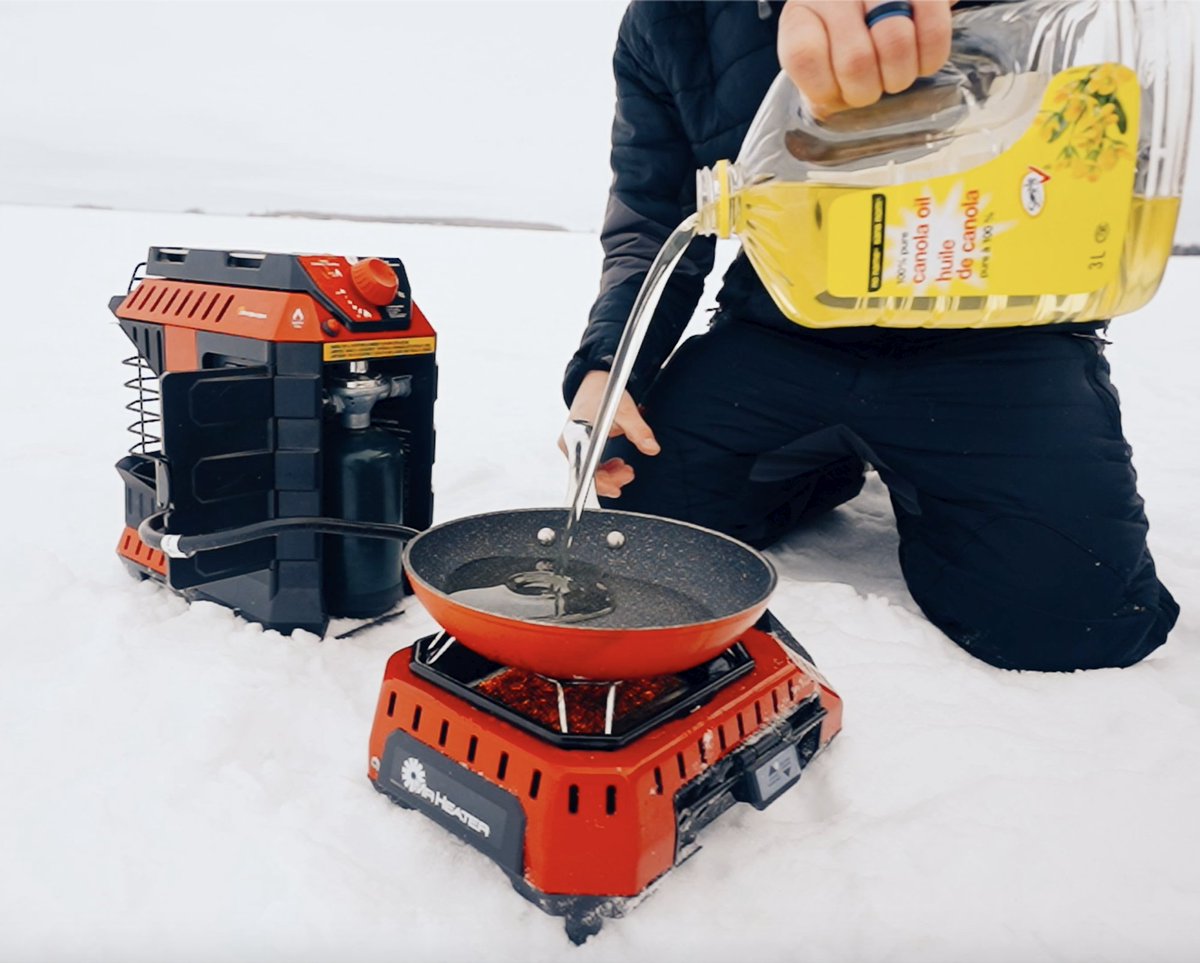 MrHeater's tweet photo. The Buddy FLEX Cooker is the perfect companion for ice fishing 🎣

Cook your favorite meal on the ice 🔥

#IceFishing #Fishing #Heater https://t.co/Xu2TR4qLvl