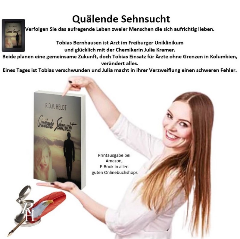 DaggiGeiselmann's tweet image. Ein Liebesroman, der unter die Haut geht. 

Quälende Sehnsucht - Rita Heldt @heldt_jo 

Printausgabe gibt es bei Amazon und das E-Book in allen guten Buchshops.
t1p.de/3qi3

Gern gelesen, emotional voll auf meine Kosten gekommen und kann ich euch bestens empfehlen. 😘