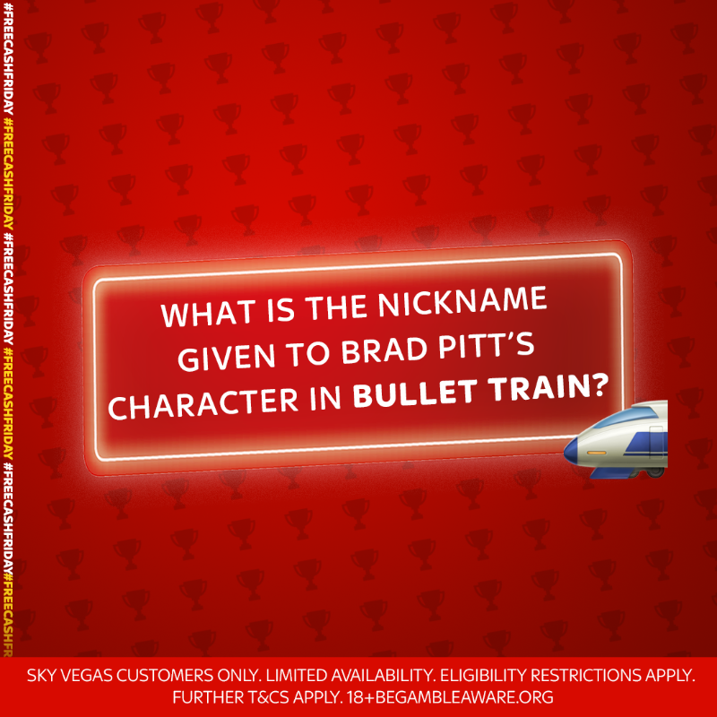 skyvegas's tweet photo. #FreeCashFriday! 🎬
Full T&amp;Cs below 👇

Tell us the answer for the chance to win £50 🤑