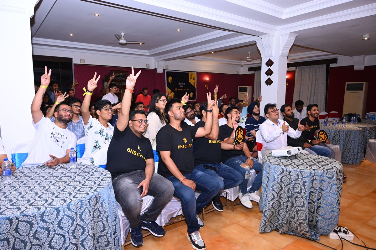 SaiSandeshMakam's tweet photo. Alright! @BNBCHAIN Goa Meet-up, Azaadi with #Web3 was a 2-Day banger! The community meet-up from #BNBChain India was something we needed to kick start our presence! More to come soon! LFG🔥!

#Meetup #web3community #bnbchaingoa #blockchain https://t.co/YYrULni6jg