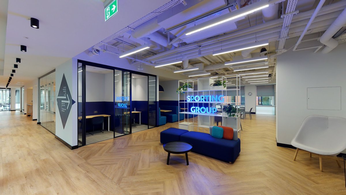 Scene3D_uk's tweet photo. The Sporting Group tasked Scene3D with creating a virtual tour of their new London HQ, so they can showcase their site with overseas investors and clients. 

Check out the full tour: https://t.co/lEID6DEV9C

#Sports #Betting #Virtualtour #3Dvirtualtour #london https://t.co/m4EUToRH4u